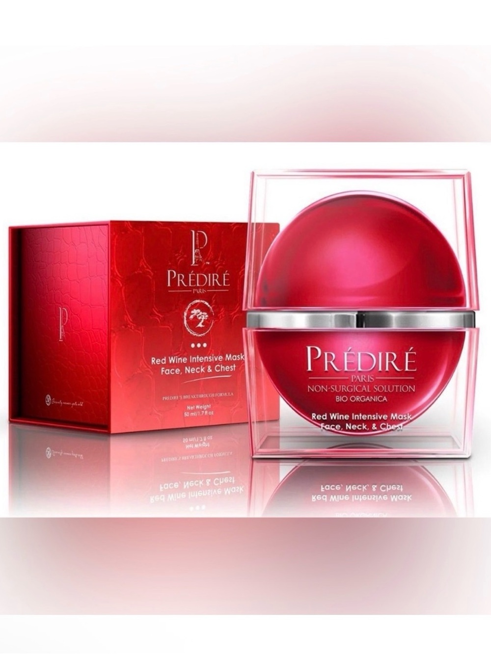 Predire Red Wine Intensive Mask Cream for Face, Neck, & Chest ~ Retail $950